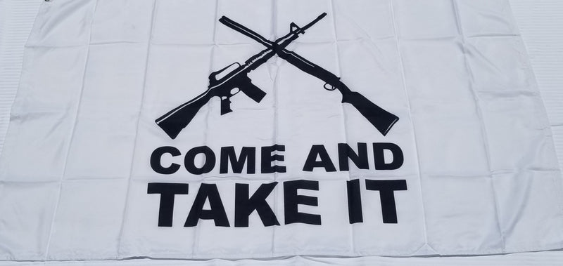 Come And Take It Crossed Guns 3'X5' Flag ROUGH TEX® 100D 2A NRA Gonzales Texas