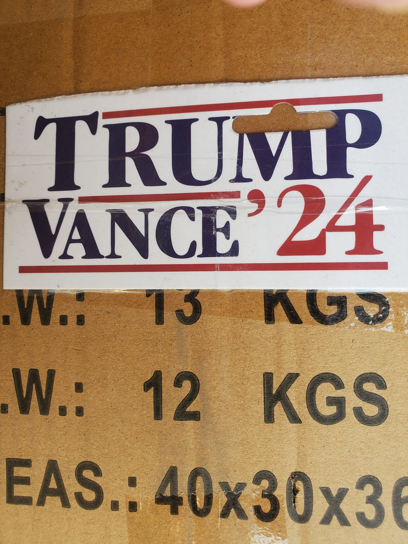 Trump Vance 2024 '24 3x5 Flags Case Pack 120 3x5 Flags Header Card Rough Tex 150D Nylon In Stock Wholesale