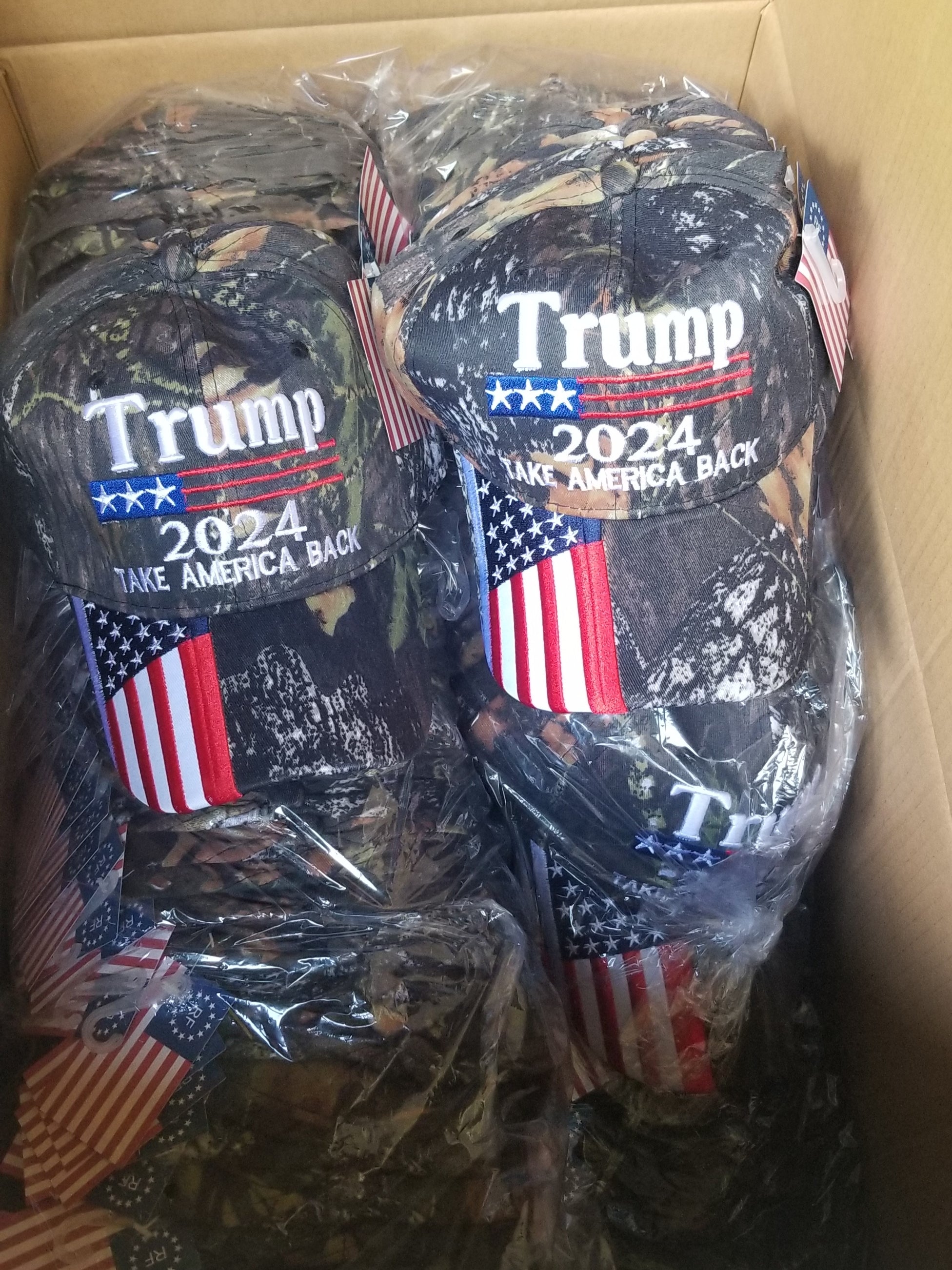 Trump Take America Back Usa American Flag Caps 2024 Maga Nation Camo H