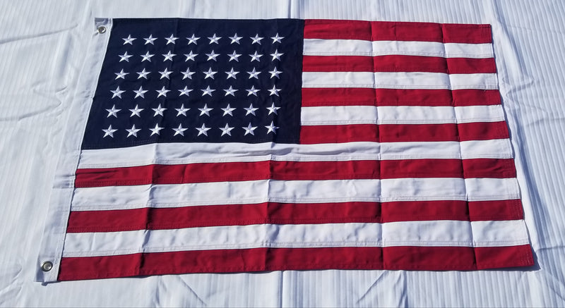 USA 48 Stars American 100% Sewn Flags 2'x3' Embroidered Flags ROUGH TEX® Oxford Cotton
