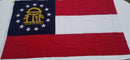 Georgia 5'x9.5' Internment 100% Cotton Ceremony Flag State Patrol Governors State Representatives Senators Elected Officials Flags