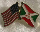 USA & Burundi Friendship Lapel Pin