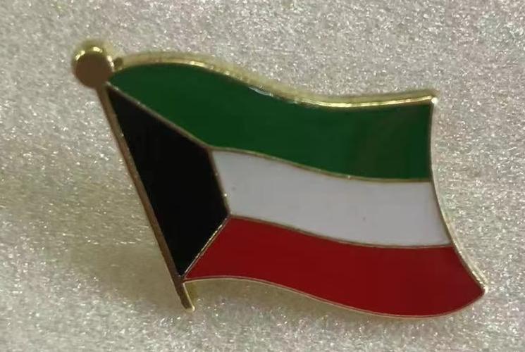 Kuwait Wavy Lapel Pin