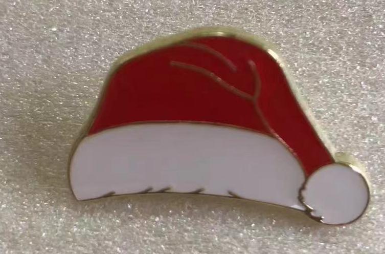 Santa Hat Christmas Holidays Lapel Pin