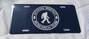Official Bigfoot Research Team Embossed License Plate Sasquatch Blackout Big Foot Auto Tag