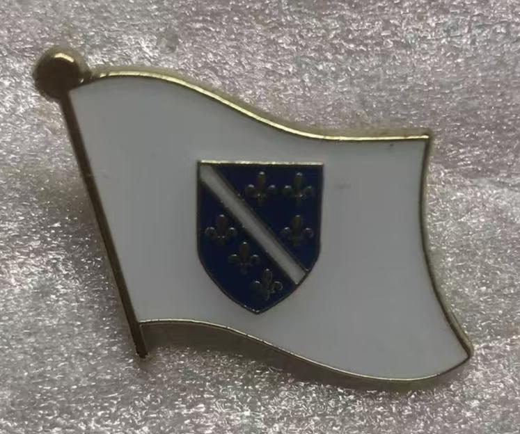 Bosnia Wavy Lapel Pin