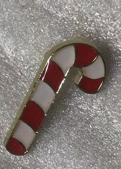 Candy Cane Lapel Pin