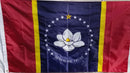 Mississippi Magnolia 3'x5' Embroidered Flag ROUGH TEX® 300D Oxford USA Nylon