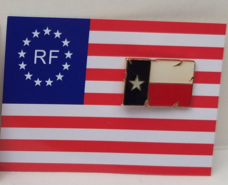 Texas Vintage Rectangle Lapel Pin