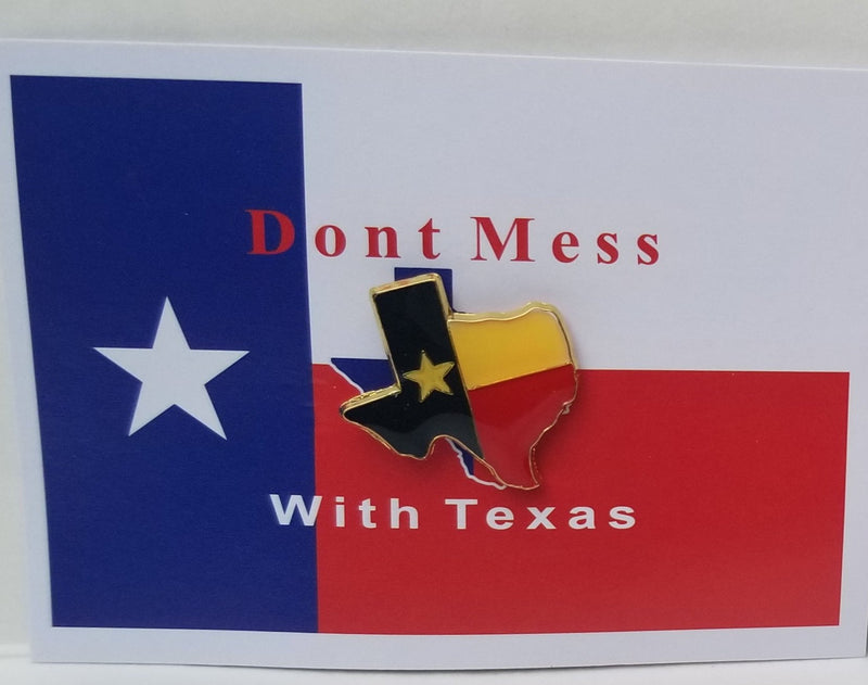 Texas State Map Vintage Lapel Pin