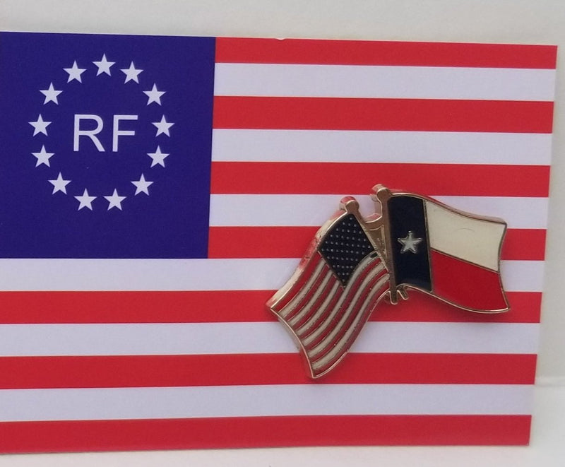 USA Texas Friendship Lapel Pin