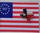 Texas State Map "TEXAS" Lapel Pin