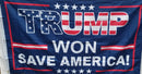 Trump Won Save America 2024 3x5 Double Sided 100D