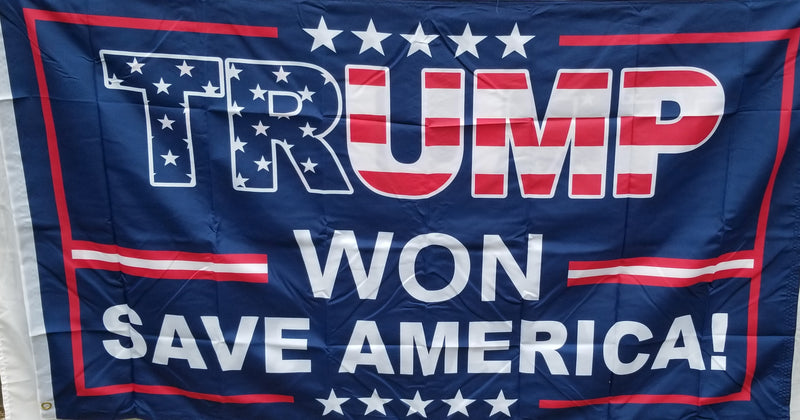 Trump Won Save America 2024 3x5 Double Sided 100D