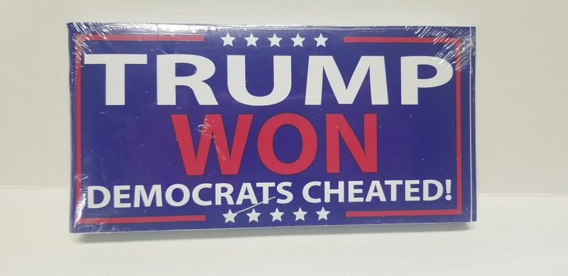 Trump Won Made in USA Six Pack American Bumper Stickers