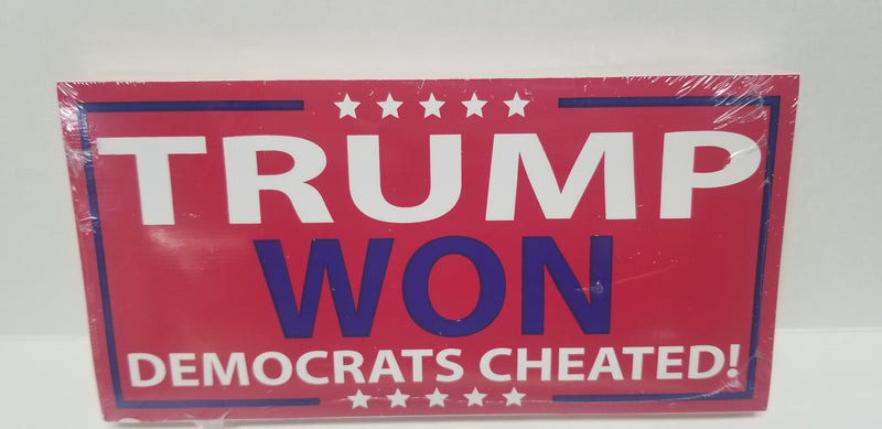 Trump Won Made in USA Six Pack American Bumper Stickers