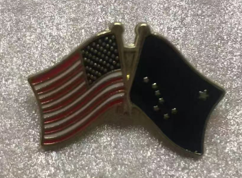 USA & Alaska Friendship Lapel Pin