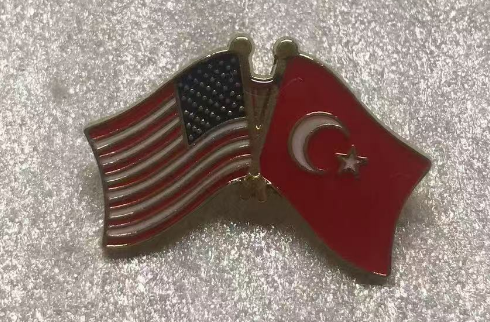 USA & Turkey Friendship Lapel Pin