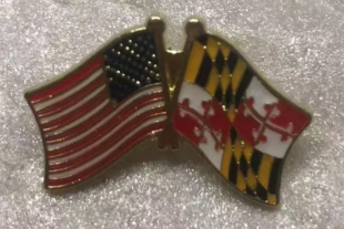 USA & Maryland Friendship Lapel Pin