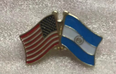 USA & El Salvador Friendship Lapel Pin