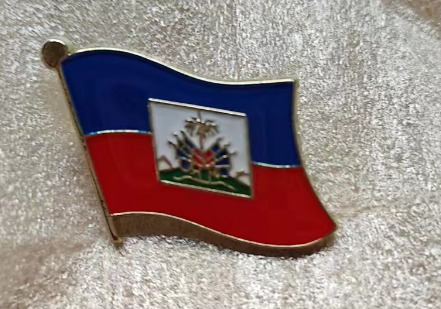 Haiti Wavy Lapel Pin