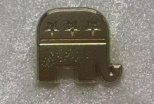 Golden GOP Logo Lapel Pin