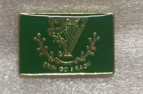 Erin Go Bragh Rectangle Lapel Pin Irish