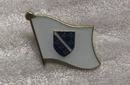 Bosnia 1992 to 1995 Flag Wavy Lapel Pin Republic of Bosnia and Herzegovina Republika Bosna i Hercegovina Република Босна и Херцеговина