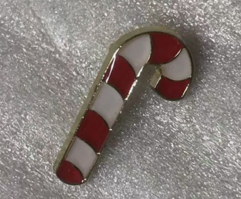 Candy Cane Lapel Pin Christmas