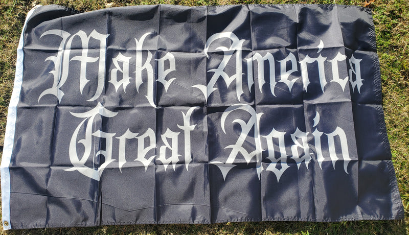 Make America Great Again Gothic Musk Flags Dark MAGA 3x5 Feet 100D Rough Tex Trump 2024 MAGA Nightfall Edition