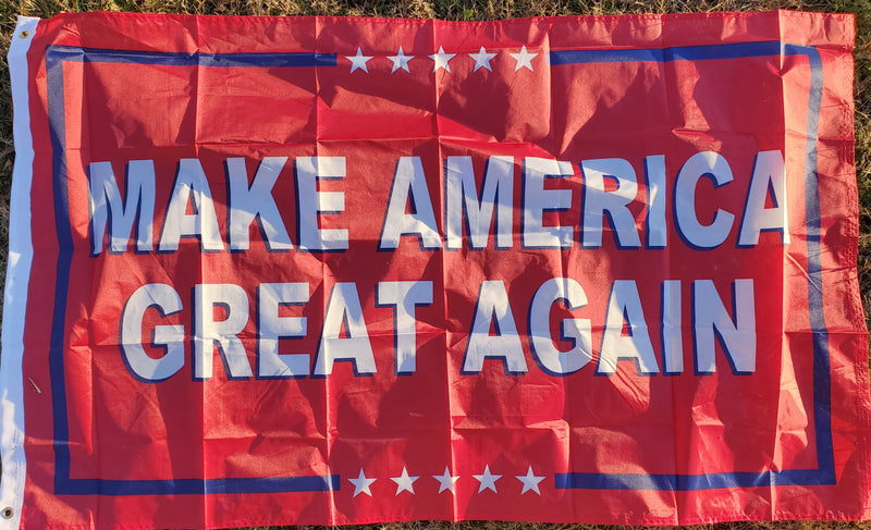 Make America Great Again 3'x5' Flag Red ROUGH TEX® 68D Nylon MAGA is Forever Trump 45 47