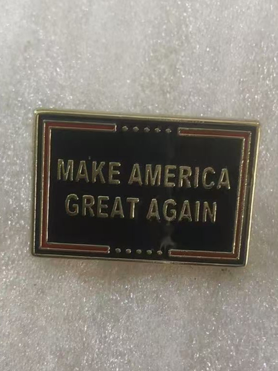 Make America Great Again Blue Rectangle Lapel Pin MAGA