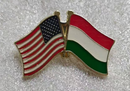 USA & Hungary Friendship Lapel Pin