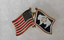 USA & Wyoming Friendship Lapel Pin