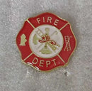 US Fire Department Round Lapel Pin