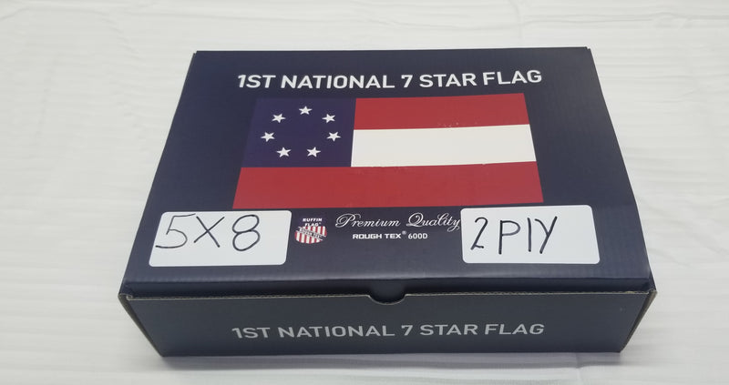 Stars & Bars 5'x8' Feet Flag 600D 2Ply Outdoor Brass Grommets