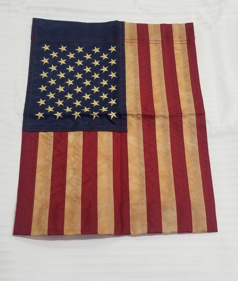 USA Vintage Garden Flag 12"x18" Sleeve Rough Tex American 420D 12 Pack