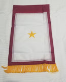 Service Banner Gold Star 12"x18" Embroidered Flag ROUGH TEX® 300D