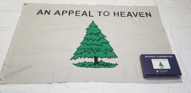 An Appeal to Heaven Flags 3'x5' 100% Organic Canvas Hemp All Sewn Historic American Reproduction (Six Pack)