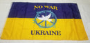 No War Ukraine Peace 3'x5' Feet Flags ROUGH TEX® 100D Ukrainian Support Flag
