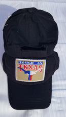 Tough As Texas Black Embroidered Cap