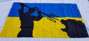 Defense Ukraine Russia Bear Official Supporter 3x5 Feet Ukraine Flags 100D