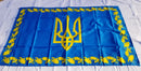President Volodymyr Oleksandrovych Zelenskyy Ukraine Triad Official Supporter 3x5 Feet Ukraine Flags 100D