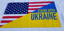 Americans Stand With Ukraine USA 3x5 Feet Ukrainian Flags 100D
