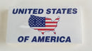 United States of America USA Map Bumper Stickers Made in USA