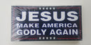 Jesus Make America Godly Again Bumper Stickers Made in USA MAGA Christ