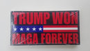 Trump Won MAGA Forever RED USA Bumper Stickers Made in USA