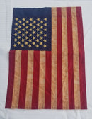 USA American Tea Stained 12"x18" Embroidered Flag ROUGH TEX® 420D
