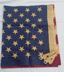 USA American Tea Stained 5'x8' Embroidered Flag ROUGH TEX® 420D