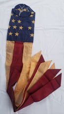 USA American Tea Stained 60" Embroidered Windsock ROUGH TEX® 420D